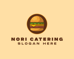 Cheeseburger Hamburger Burger Food logo design