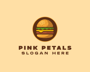 Cheeseburger Hamburger Burger Food logo design