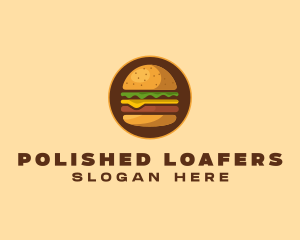 Cheeseburger Hamburger Burger Food logo design