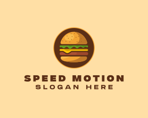 Cheeseburger Hamburger Burger Food logo design