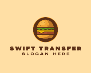 Cheeseburger Hamburger Burger Food logo design