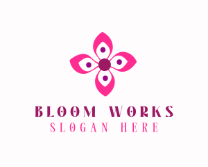 Minimalist Flower Boutique logo design