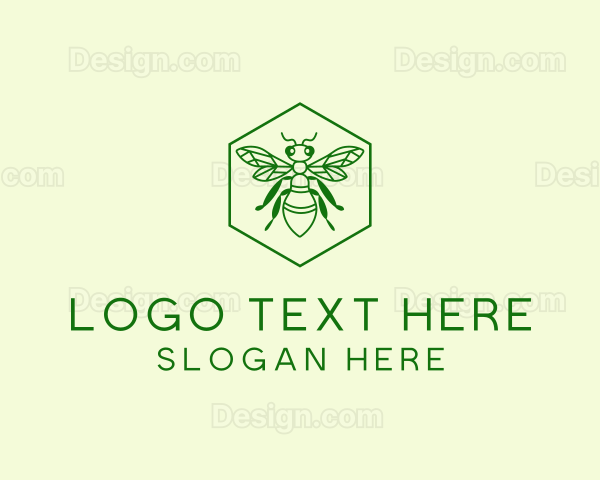 Bee Hexagon Apiary Logo