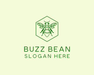 Bee Hexagon Apiary logo design