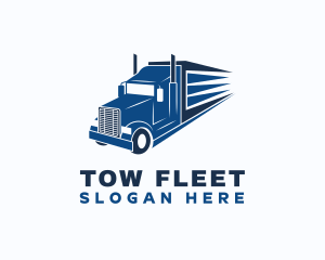 Freight Trailer Truck logo design