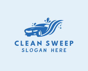 Car Cleaning Water  logo design