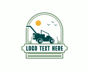 Landscaping Lawn Mower logo