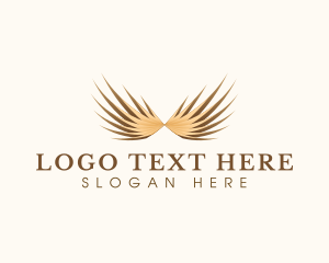 Elegant Golden Wings logo