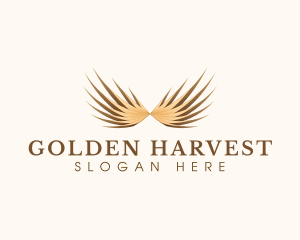 Elegant Golden Wings logo design