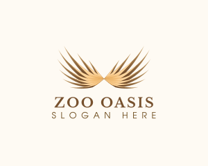 Elegant Golden Wings logo design