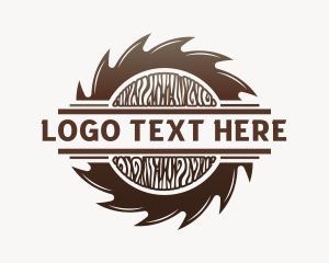 Wood Sawmill Lumberjack logo