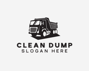 Dump Truck Transport Vehicle logo design