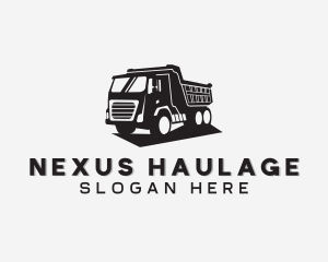 Dump Truck Transport Vehicle logo design