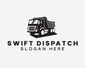 Dump Truck Transport Vehicle logo design