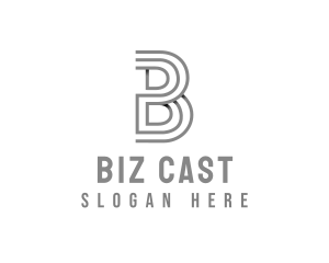 Startup Business Striped Letter B logo