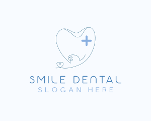 Cross Tooth Dentist logo design