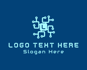 Electronics - Electronic Computer Tech Circuit logo design