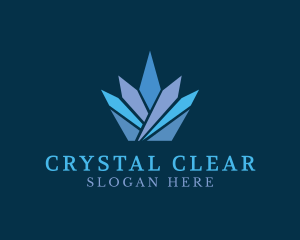 Crystal Crown Jewel logo design