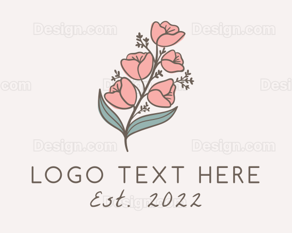 Botanical Flower Garden Logo