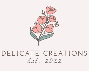 Botanical Flower Garden logo design