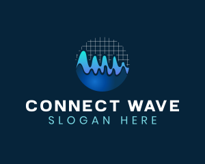 Wave Graph Audio logo design