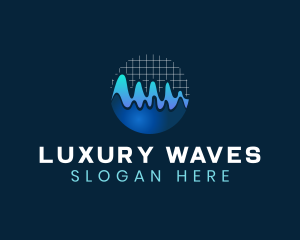 Wave Graph Audio logo design