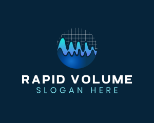 Wave Graph Audio logo design