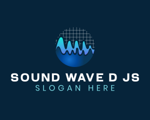 Wave Graph Audio logo design