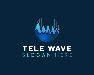 Wave Graph Audio logo design