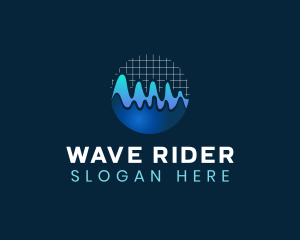 Wave Graph Audio logo design