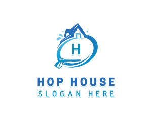 House Pressure Washing  logo design