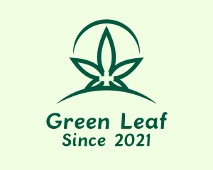 Green Marijuana Plantation logo design