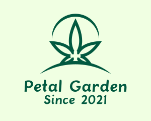 Green Marijuana Plantation logo design