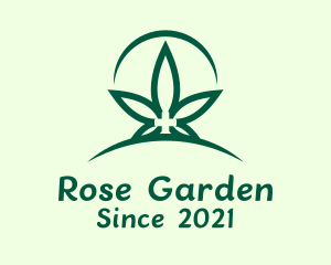 Green Marijuana Plantation logo design