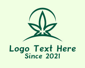 Plantation - Green Marijuana Plantation logo design