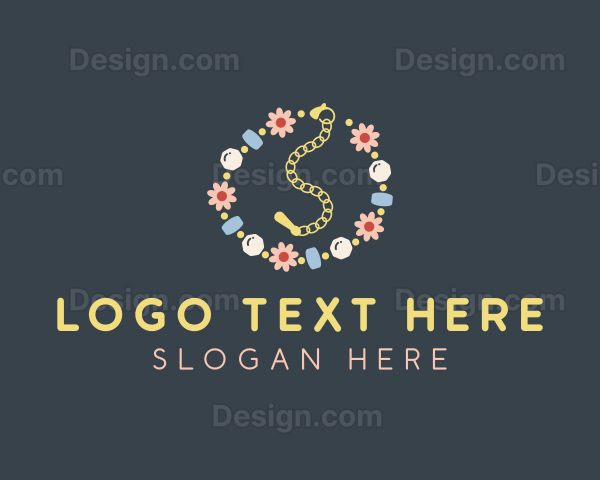 Floral Beads Jewelry Logo