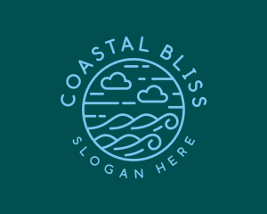 Ocean Surfing Waves logo