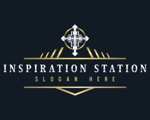 Cross Crucifix Memorial logo
