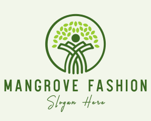 Mangrove Tree Human logo