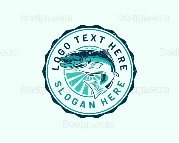 Fish Aquatic Fishing Logo