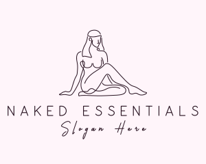 Nude Stripper Woman Logo