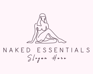 Nude Stripper Woman logo design