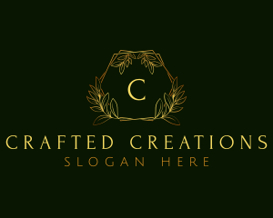 Luxury Botanical Leaf  logo design