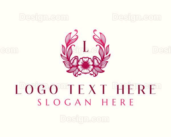 Flower Wedding Salon Logo