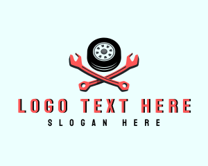 Tire - Tire Wrench Tool logo design