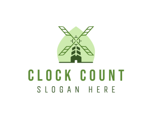 Eco Farm Windmill logo design