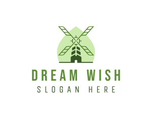 Eco Farm Windmill logo design