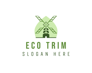 Eco Farm Windmill logo design