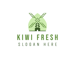 Eco Farm Windmill logo design