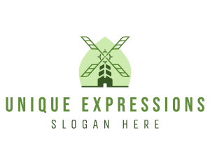 Eco Farm Windmill logo design